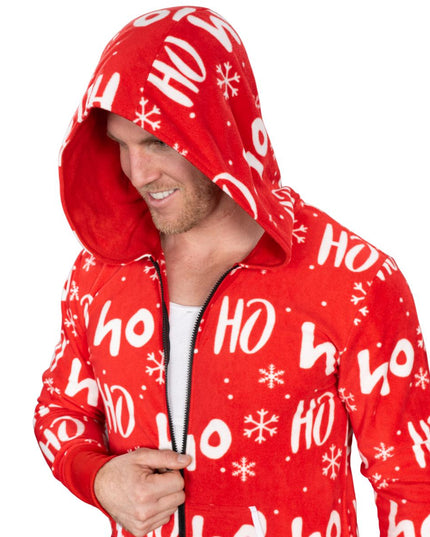 Fair Isle Ugly Christmas Union Suit Pajamas for Adults