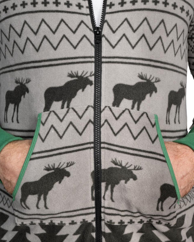 Fair Isle Ugly Christmas Union Suit Pajamas for Adults