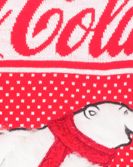 Coca-Cola Polar Bear Trees Ugly Christmas Sweater for Men