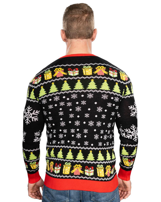 Crack Deez Nuts Nutcracker Santa Ugly Christmas Sweater