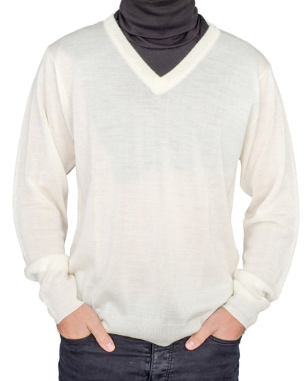 Crazy Cousin Eddie V-Neck Sweater with Black Dickey