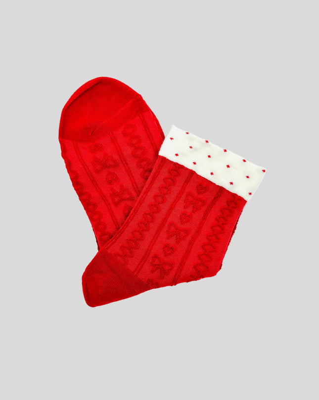 Cute Red Design IV Socks - Festive Accessory