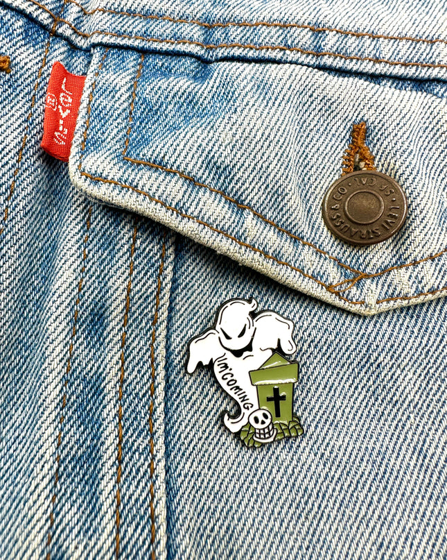 Ghost II Pin - Classic Spooky Accessory for Halloween