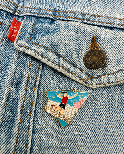 Volleyball Brooch | Family Pajama Accessory for Christmas