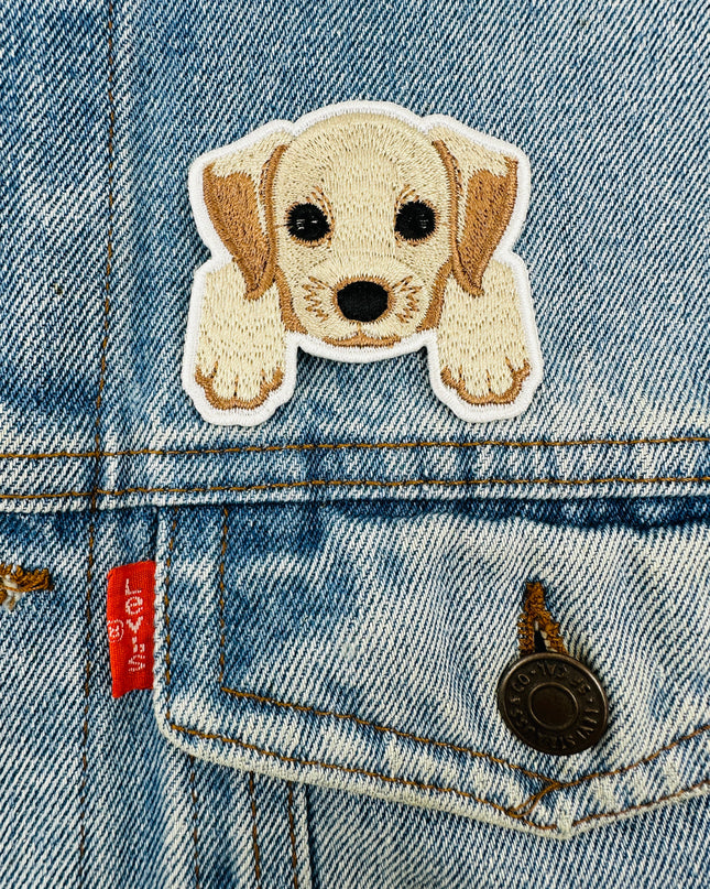 Small Dog Iron-On Patch