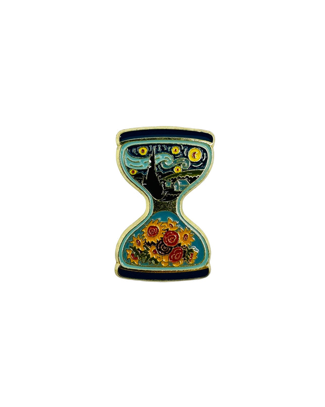Van Gogh Hourglass Brooch | Art-Inspired Accessory