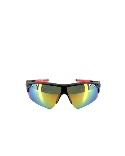 Sporty Cyclist T-Shirt - Red Lightning