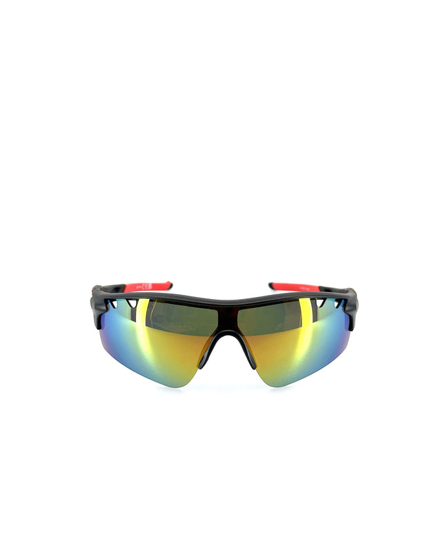 Sporty Cyclist T-Shirt - Red Lightning