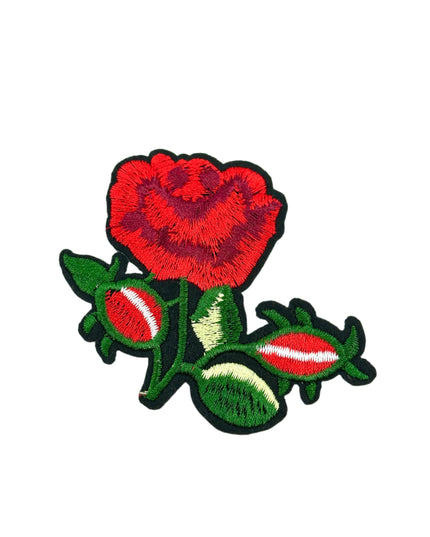 Rose Buds Iron-On Patch