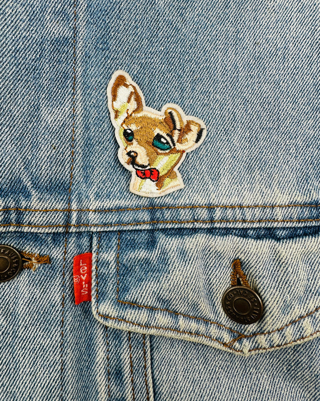 Shaking Chihuahua Iron-On Patch