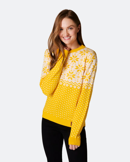 Women's Easter Sweater in Yellow