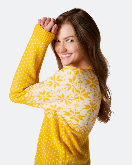 Women's Easter Sweater in Yellow