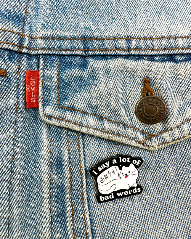Bad Words Pin Badge | Tags: Accessories