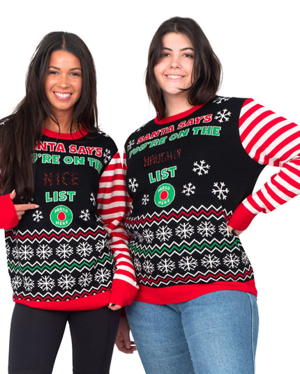 Santa Says Interactive LED Christmas Sweater