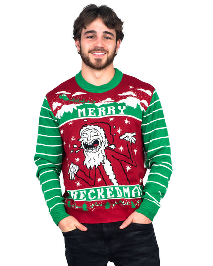 Rick & Morty Merry Wreckedmas Ugly Christmas Sweater