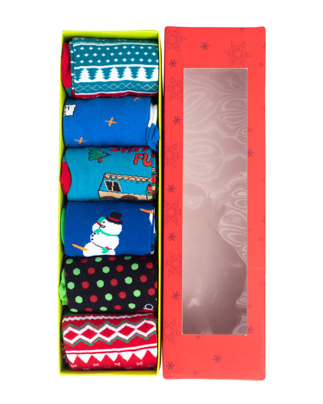 6-Pack Ugly Christmas Socks