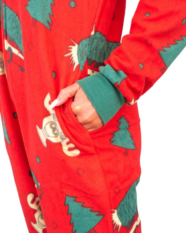 Christmas Vacation Moose Mug Pajamas Jumpsuit