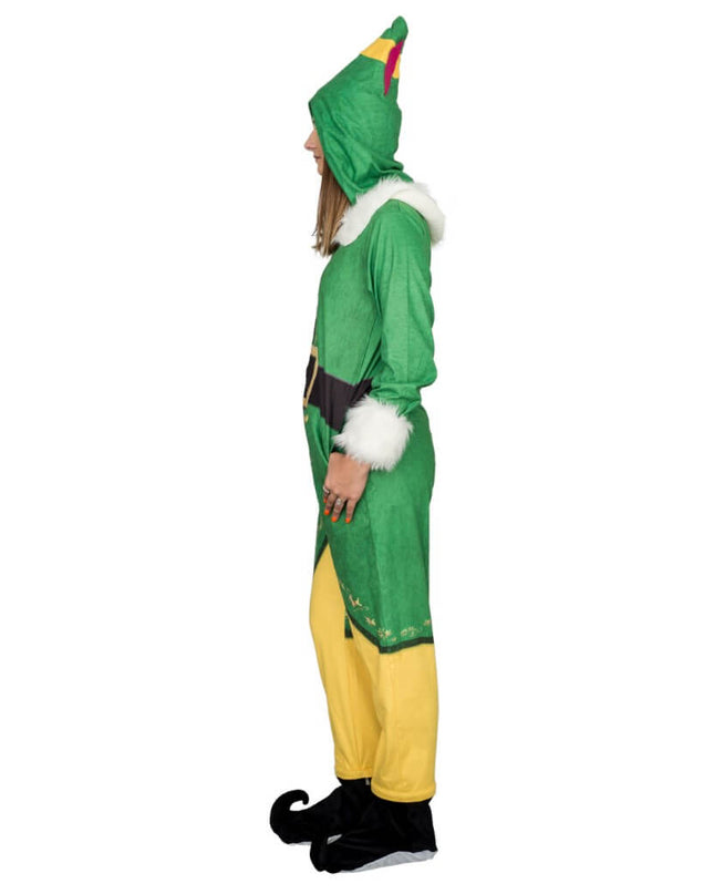 Buddy the Elf Costume Pajama Union Jumpsuit