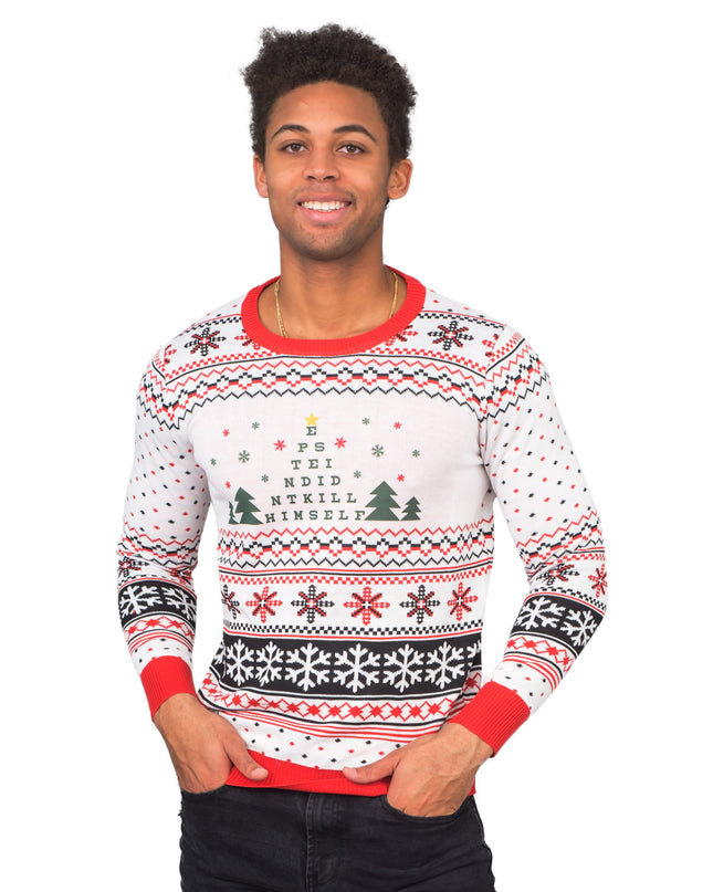 Epstein Didn't Kill Himself Ugly Christmas Sweater