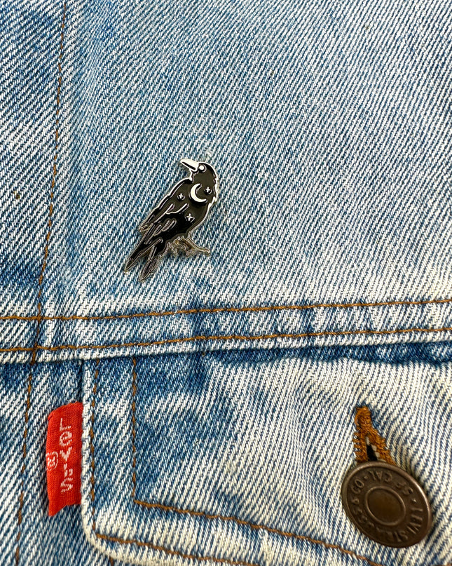 Crow Pin Badge | Tags: Accessories