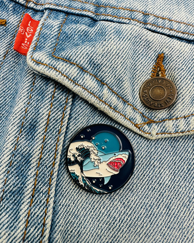 Wave Shark Pin for Women's Accessories