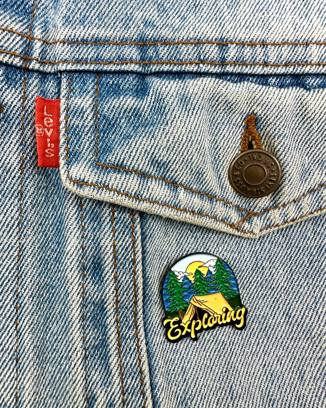 Exploring Pin Badge | Tags: Accessories