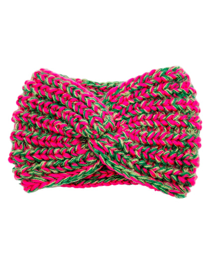 Striped Design IV Knitted Headband - Festive Accessory