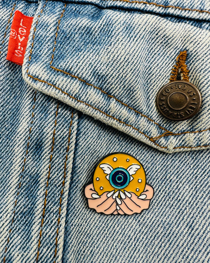 Crystal Ball Eye Pin - Mystical Collector's Item