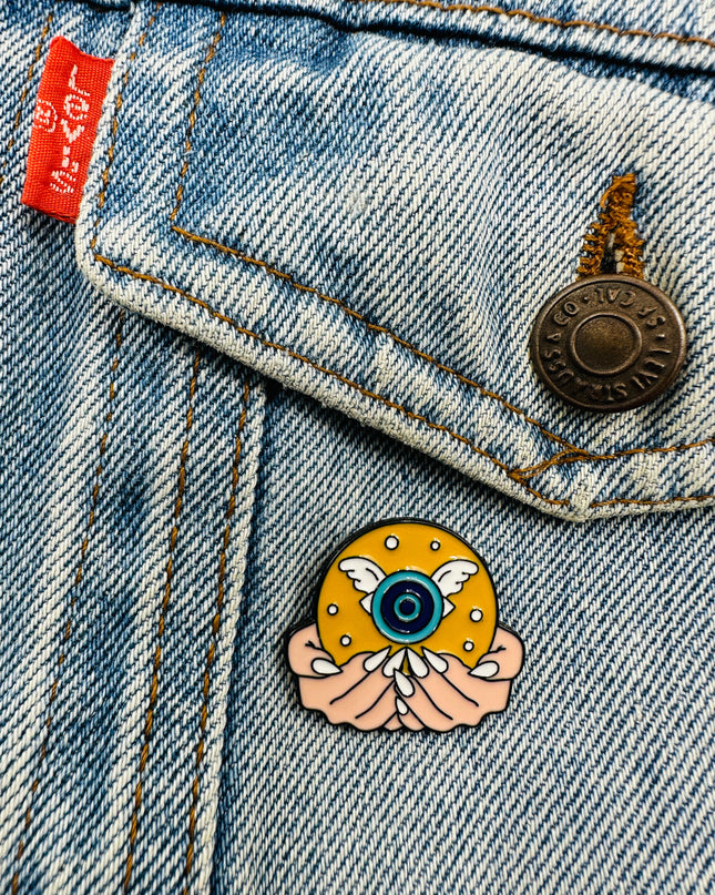 Crystal Ball Eye Pin - Mystical Collector's Item