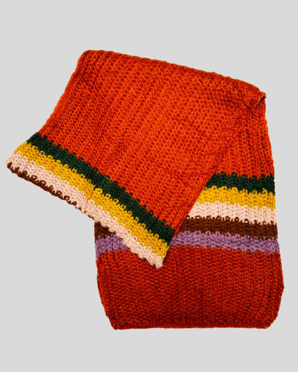 Knitted Rust Scarf Accessories for All