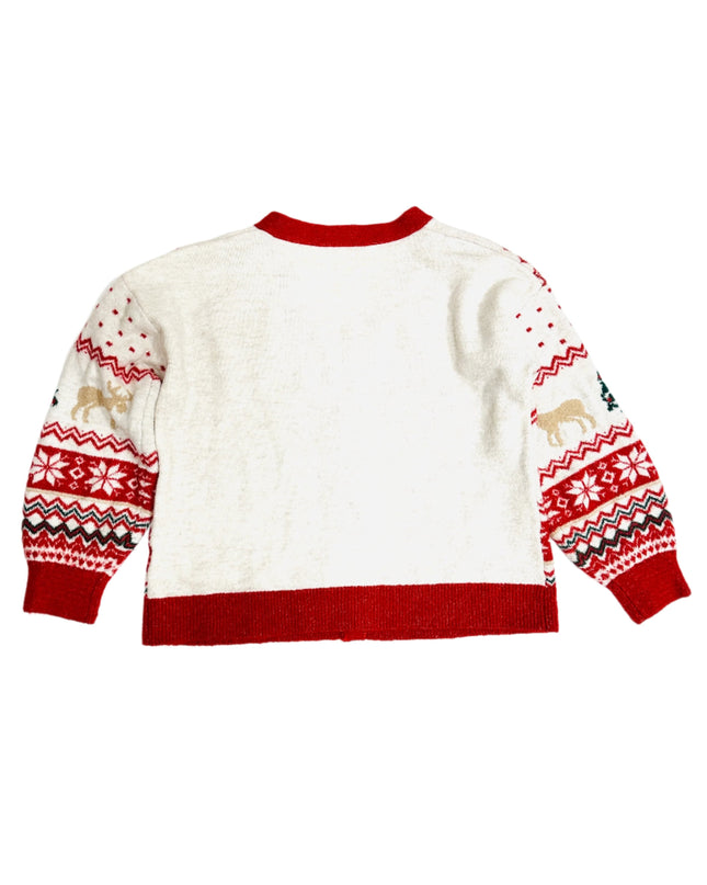 Vintage Christmas Sweater - Cozy Cardigan