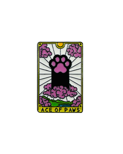 Cat Tarot Pin - Ace of Paws for Halloween