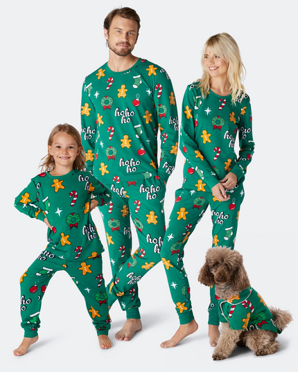 Green Hohoho Christmas Pyjamas Family
