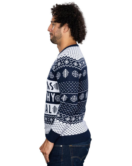 Filthy Animal Navy Unisex Ugly Christmas Sweater
