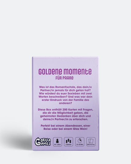 Golden Moments Couples Board Game - Quality Time Together