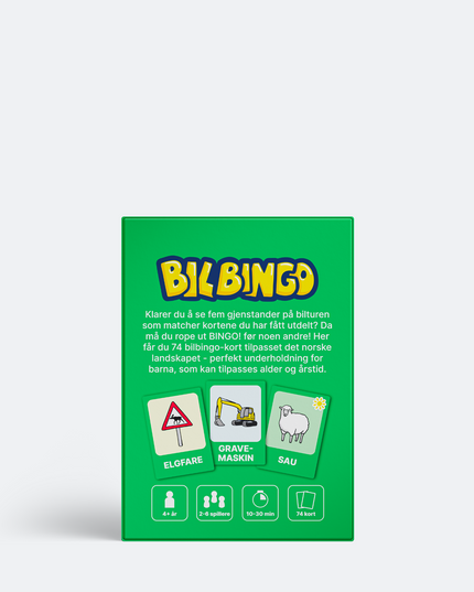 Car Bingo Board Game