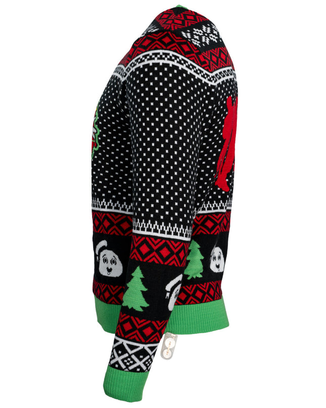 Ghostbusters LED Light-Up Ugly Christmas Sweater