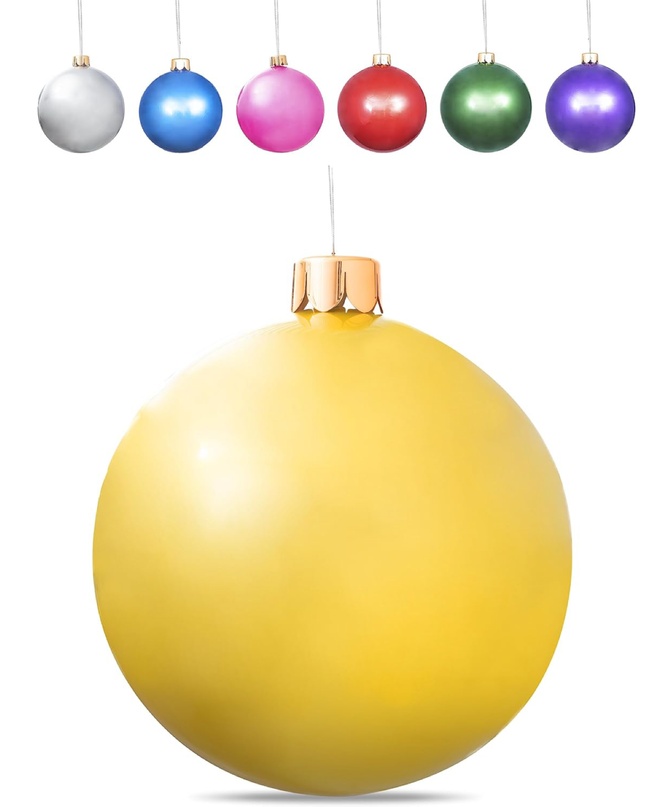 Inflatable Oversized Ornaments for Holiday Decorations