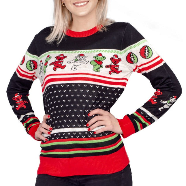 Women's Grateful Dead Tacky Dancing Bears Ugly Sweater