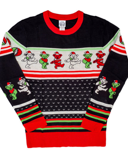 Grateful Dead Dancing Bears Tacky Ugly Christmas Sweater