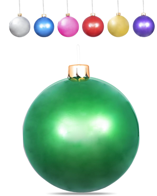 Inflatable Oversized Ornaments for Holiday Decorations