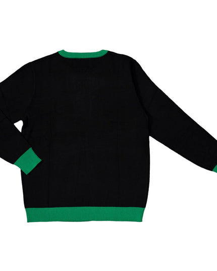 Green Cartoon Monster Middle Finger Unisex Ugly Sweater