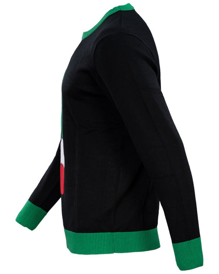 Green Cartoon Monster Middle Finger Unisex Ugly Sweater