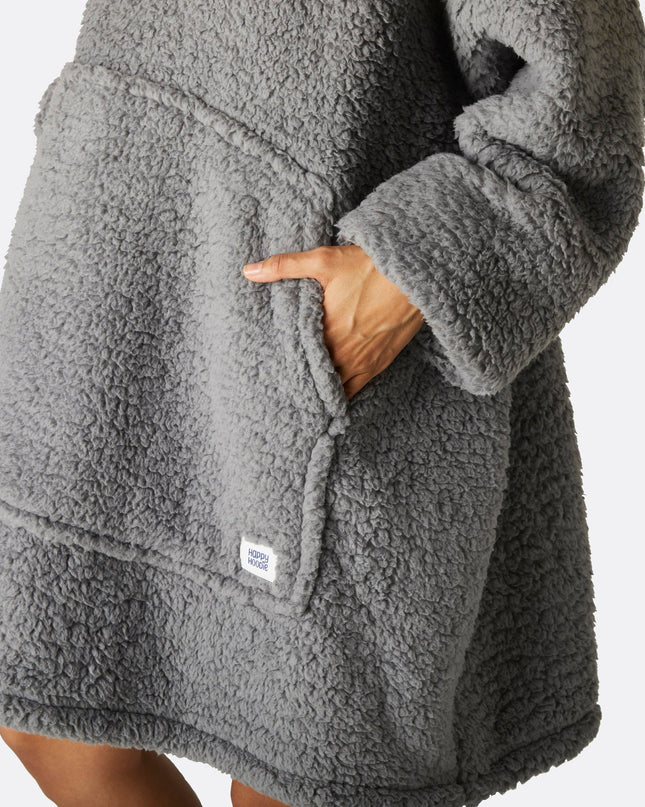 Grey Sherpa HappyHoodie