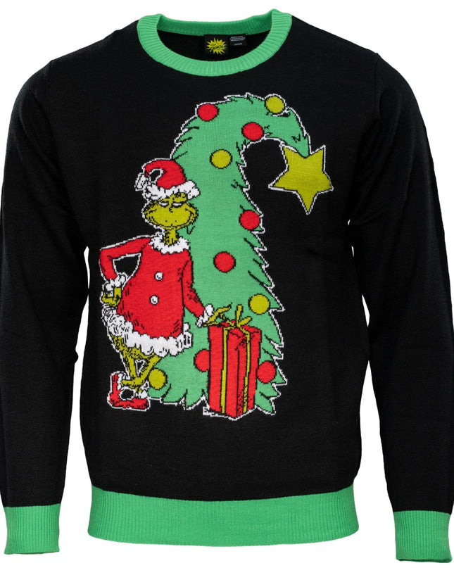 Grinch Xmas Tree Unisex Ugly Christmas Sweater