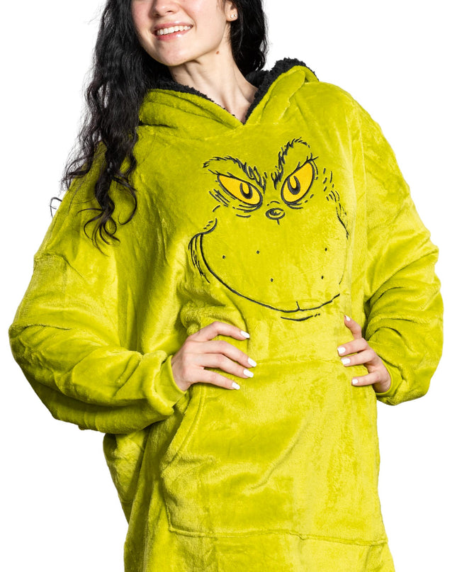 Grinch Face Sleep Poncho