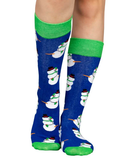 Happy Snowmen Ugly Christmas Socks