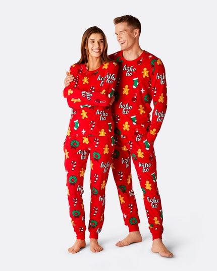 Red Hohoho Christmas Pyjamas Family