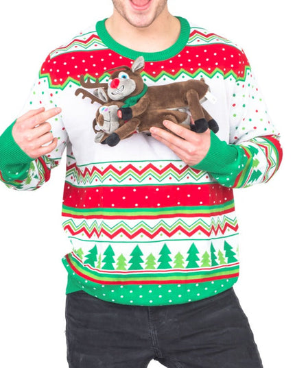 Humping Reindeer 3D Animated Ugly Christmas Sweater