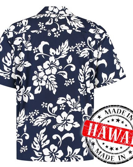 Blue Floral Hawaiian Shirt